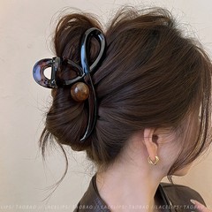 ハイエンドメイラードグリッパー大女性 2025 新しい後頭部サメヘアピンヘアピン気質ヘアアクセサリー夏