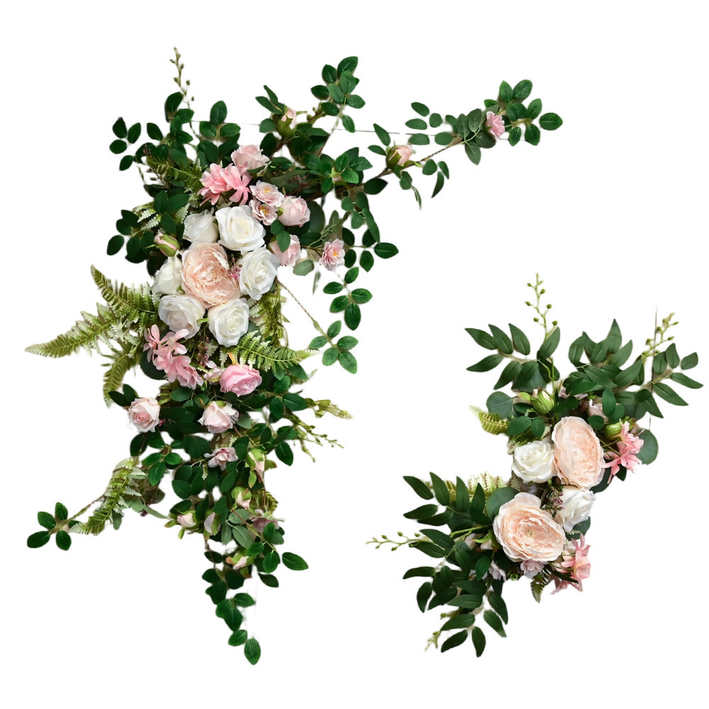 Amazon 2025 simulación transfronteriza de flores de agua bienvenida arco decoración floral decoración de boda al aire libre floral decoración de boda