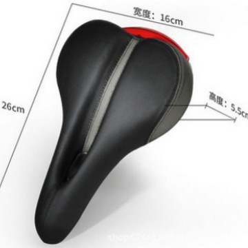 Cojín de bicicleta de montaña con sillín ligero sillín de bicicleta con luz trasera sillín de bicicleta accesorios de equitación