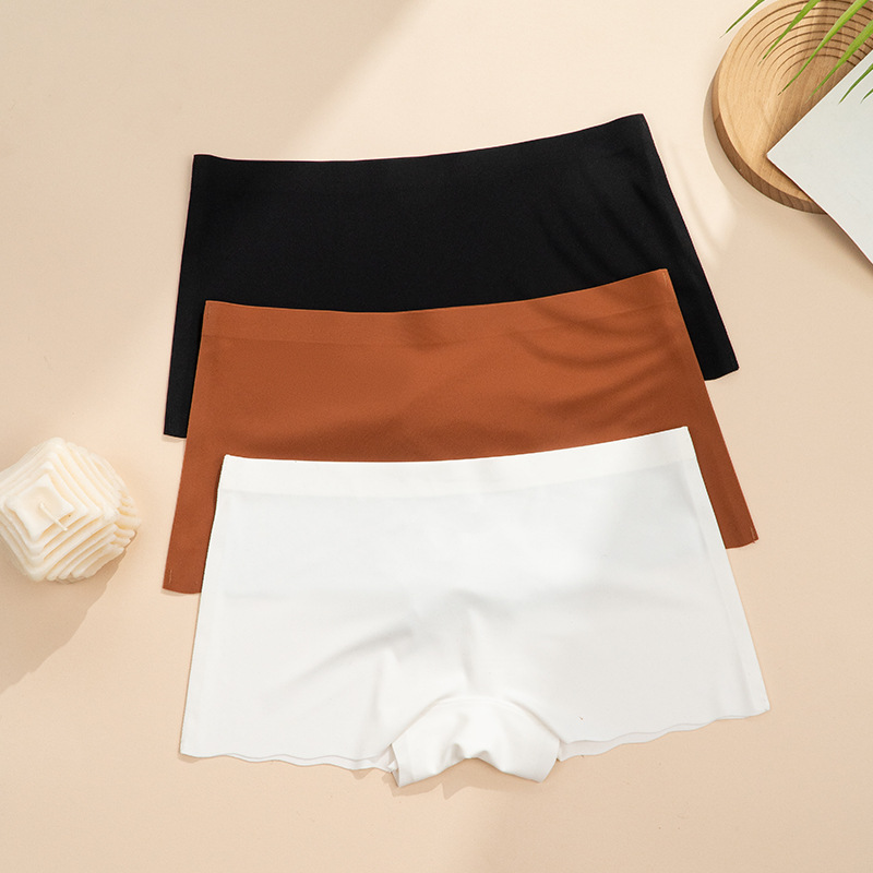 Amazonas hielo sin marca pantalones de seguridad de mujer una pieza de encaje ondulado transpirable Europa y América de cintura media pierna interior mujer