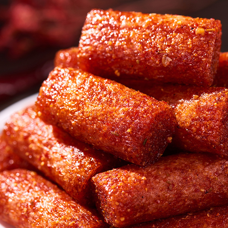 Hunan Shuangjiao Spicy Stick Internet Celebrity Big Leak Sharp Knife Beef Tail Lipstick Spicy Stick Gluten Snack Gift Box