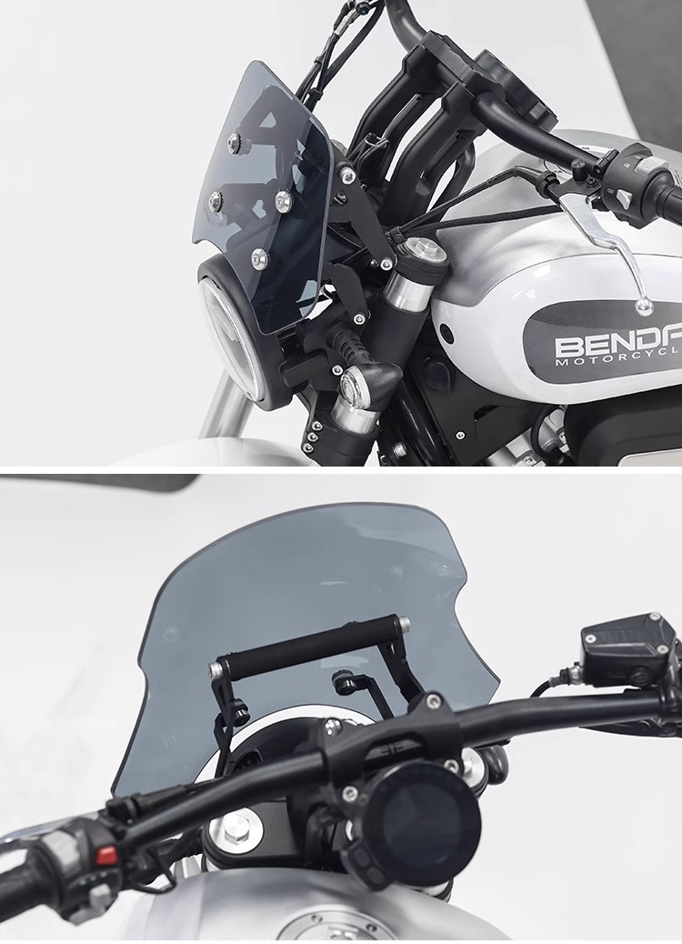 Muscle car Wolf suitable for Benda wollastonite 300 wind windshield front windshield motorcycle modification adjustable height