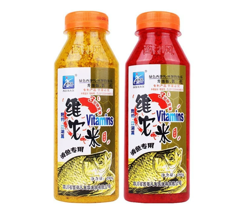 西部风 Vita rice wet red and yellow millet fish lure nest cooking wine rice carp crucian carp 280g 108 bottles/box