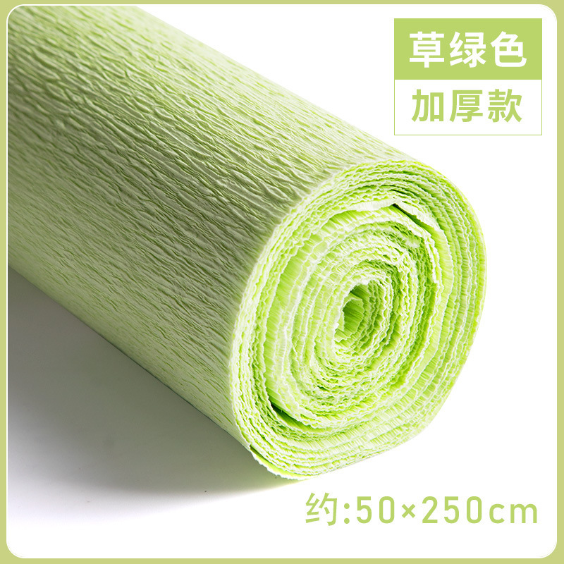 厚い色のしわの紙の手作りの花のDIYの製作材料の巻きのしわの紙の手作りのバラのしわの紙|undefined