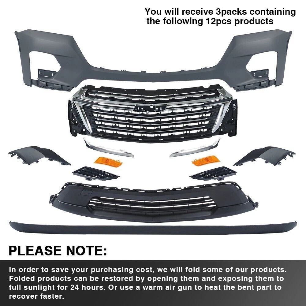 Suitable for 2022-2024 Chevrolet Traverse front bumper grille assembly kit 85596503
