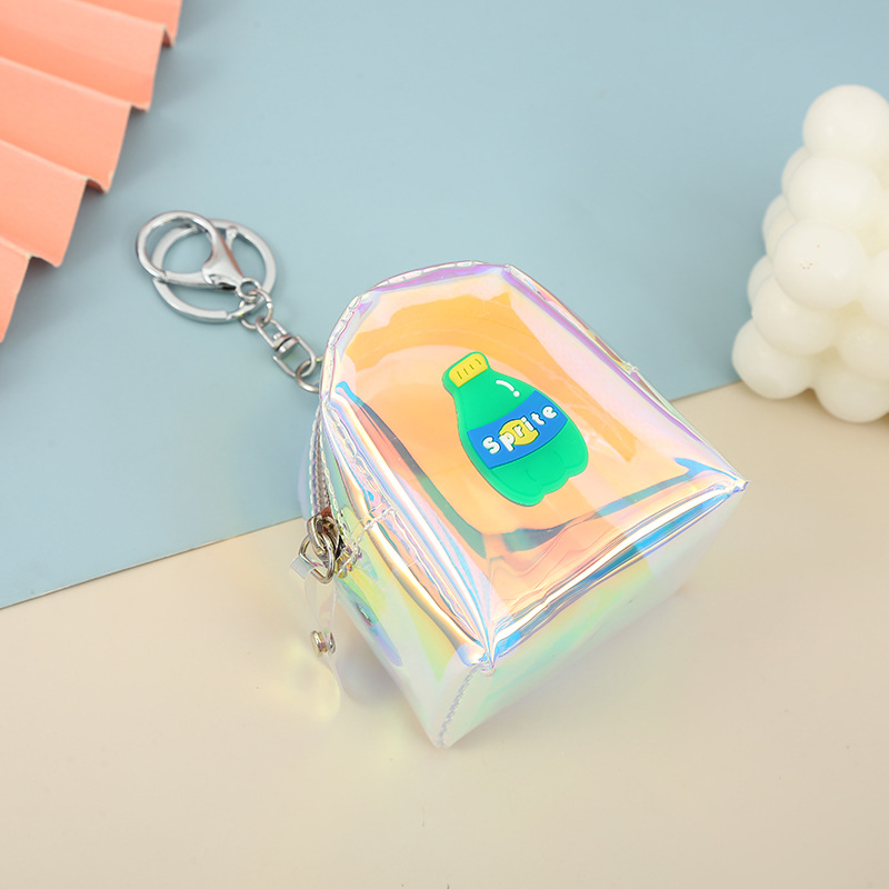 Mode Kreative Laser Geldbörse Student Dame Rucksack-typ Tragbare Lagerung Mini Brieftasche display picture 4