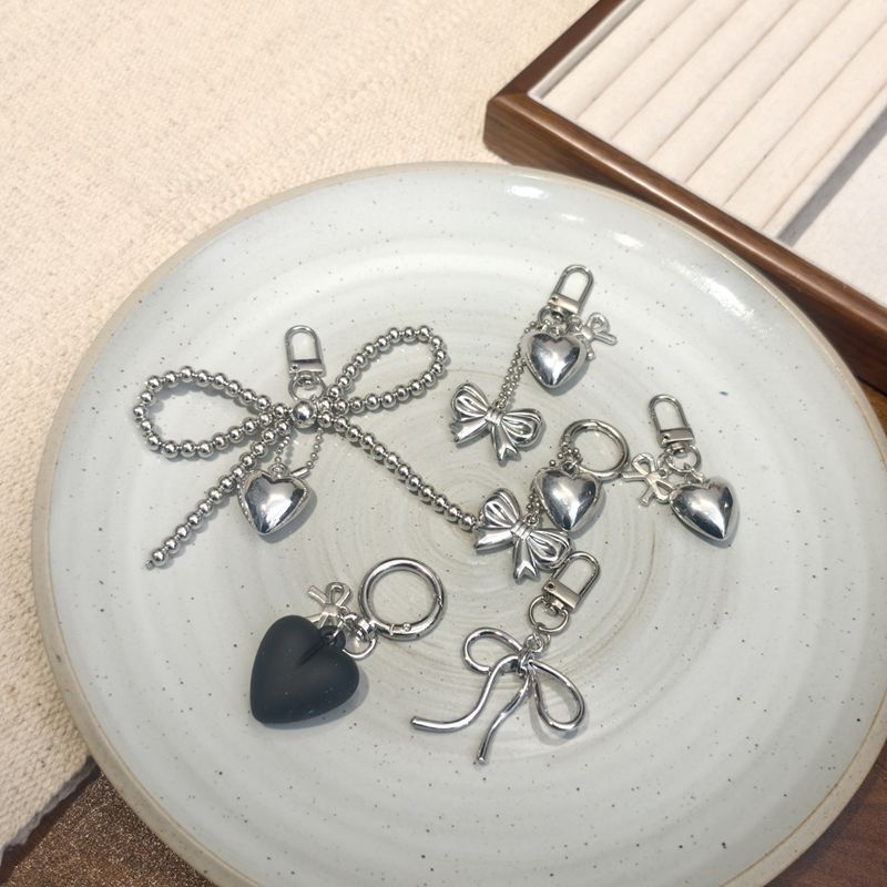 Nuevo estilo di-ins estilo coreano arco de perla amor colgante llavero accesorios de bolsos colgantes de teléfonos móviles