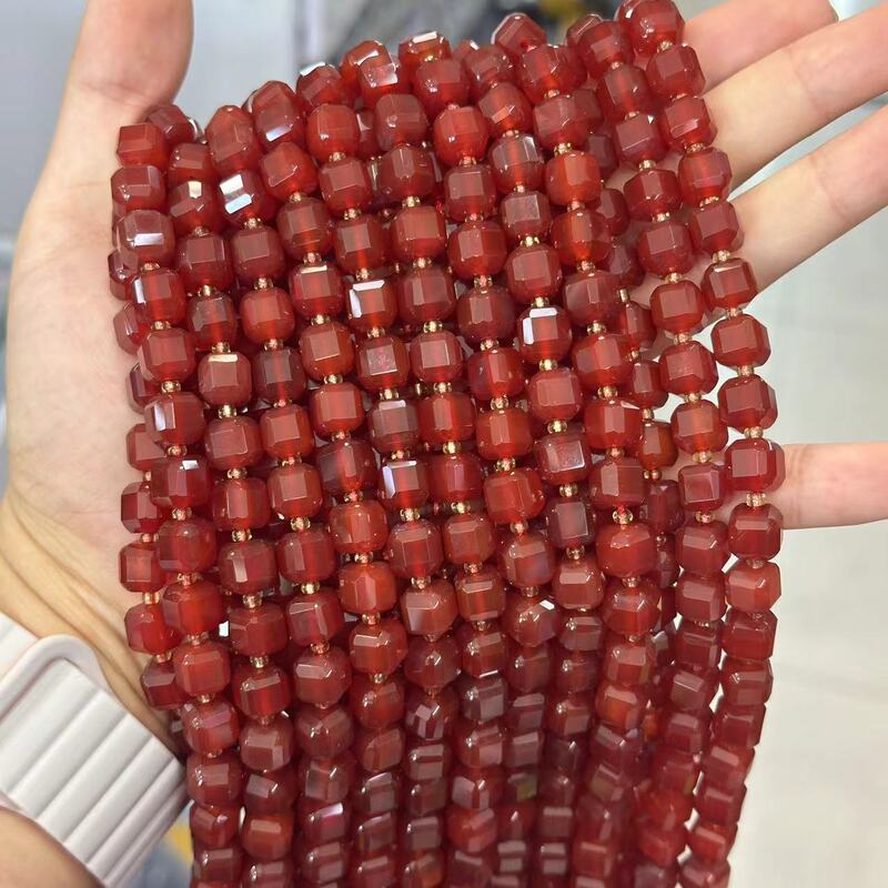 天然石角糖8mmブロック正方形瑪瑙水晶DIYアクセサリーアクセサリー半製品ビーズビーズ|undefined