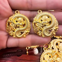 仿铜金色盘龙牌钥匙扣挂件吊坠 男女包包汽车钥匙挂件批发