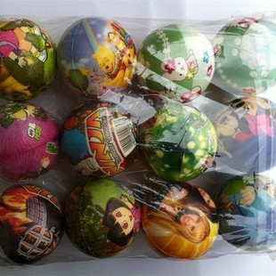 H063A Foam Elastic Cartoon Ball + Foreign Trade Toys Two Yuan Store Two Yuan Department Store Big Sale Two Yuan Factory Direct Supply