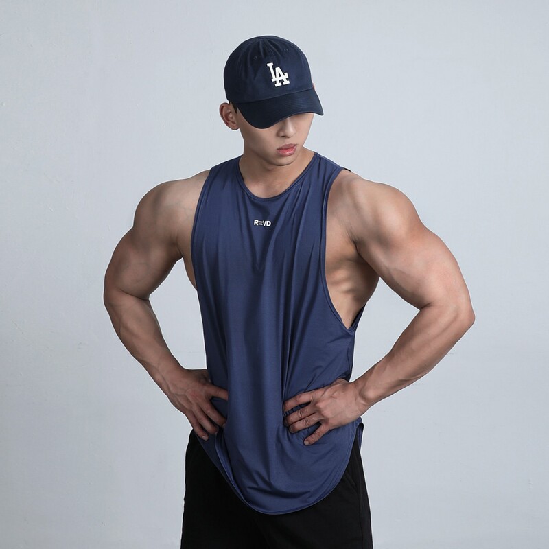 New Men's Basketball Fitness Quick-Drying Vest Training Breathable Elastic Comfortable Moisture-Wicking Sleeveless Vest Top