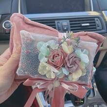 汽车竹炭香薰天然除甲醛除异味干花香包车载摆件中控台装饰品