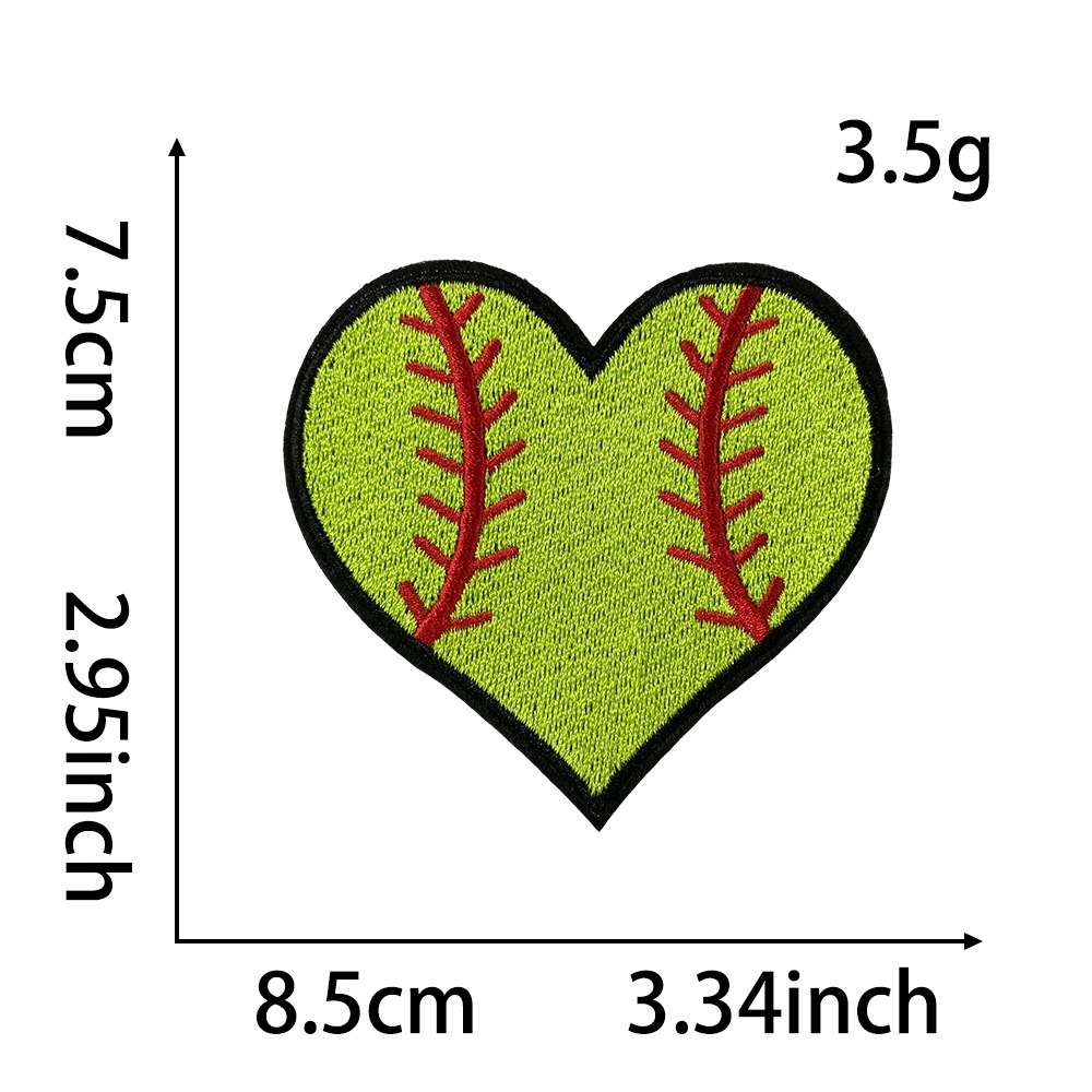 Новый Temu Amazon Speed Stock Store Explosion Cardius Baseball Blue Blueball Rugby Patch Patch