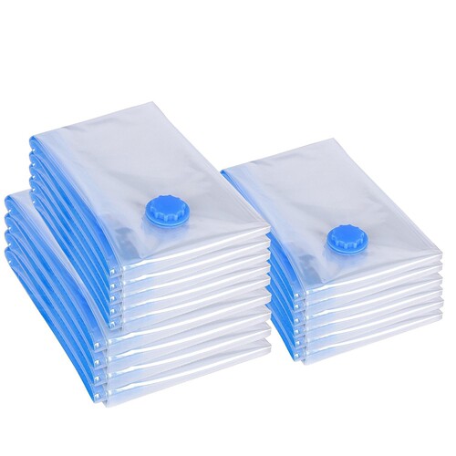 Patterned vacuum compression bag for home clothing bedding storage, transparent thick dust-proof bag with hand pump and electric pump