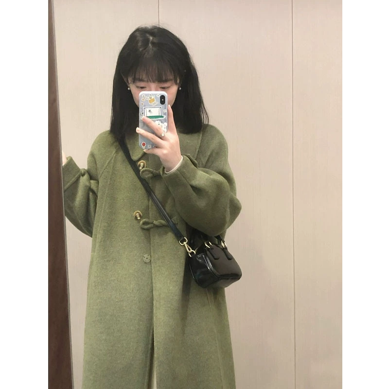 Толстая шерстяная куртка женский шерстяной шерстяной осенью и зимой 2025 новый продвинутый человек