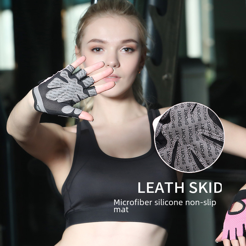 Half Finger Men's and Women's Gym Sports Yoga Non-slip Anti-cocoon Riding Breathable Mesh Outdoor Camping Fitness Gloves_maomaolike.com