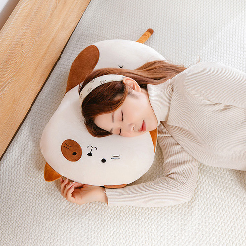 日系猫咪单人记忆棉枕头儿童慢回弹睡枕头枕颈椎枕舒缓枕套可拆洗
