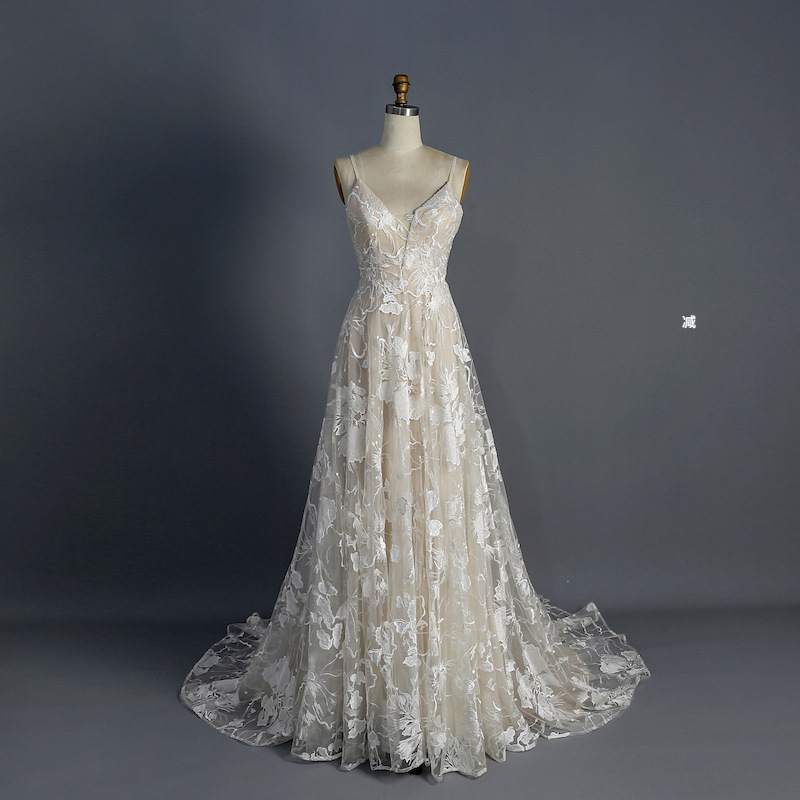 Factory Outlet European and American Style New Evening Dress Amazon Foreign Trade Banquet Wedding Tie Bride Dress Bridesmaid Hanging