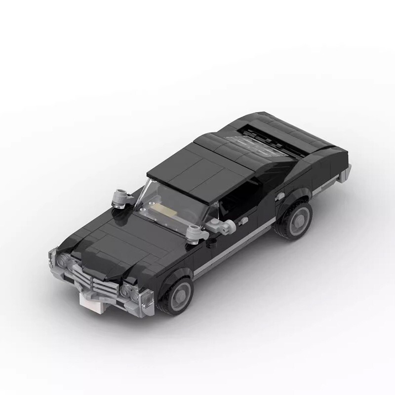 Domestic Building blocks MOC-59771 compatible with Lego 1967 Chevrolet Impala speed Series 8 grid car model