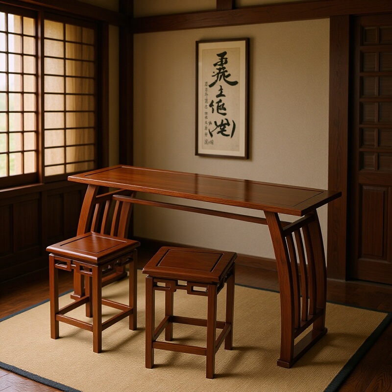 Solid Wood Calligraphy Table, School Training Table, New Chinese Style Table and Stool, Antique-Style Single/Double Student Desk, Home-Use Antique Table and Chair Wholesale Solid Wood Calligraphy Table, School Training Table, New Chinese Style Table and Stool, Antique-Style Single/Double Student Desk, Home-Use Antique Table and Chair Wholesale