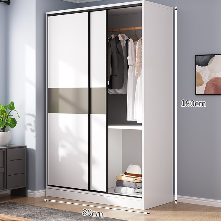 2도어 [문라이트 화이트] 길이 80cm 옷장 업그레이드 및 두꺼워짐