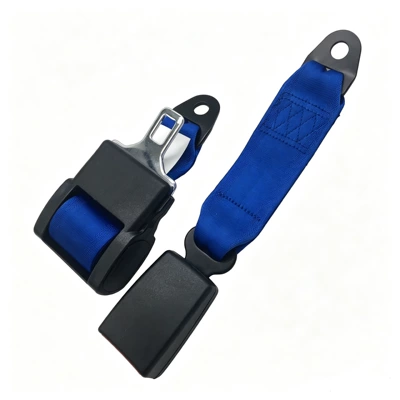 two-point safety harness – direct – Car seat belt - blue