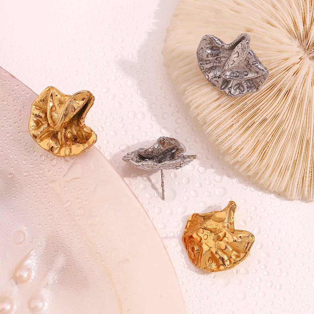19g Weight 316L Stainless Steel Ear Needle Material 18K Gold Plated Plating Material Earrings, Ear Studs Classification 1 Pair Quantity Daily, Street Occasion 316L Stainless Steel Material Geometric, Flower Pattern All Seasons Season Women's Gender Retro, Simple Style Style Waterproof Non Tarnish, Surgical Steel, Plating Craft 18K Gold Plated 316L Stainless Steel Geometric Flower Waterproof Non Tarnish Surgical Steel Retro Simple Style Earrings Ear Studs For Women's 10