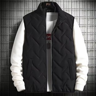 Cotton Vest Men's Trendyy Vest 2023 New Autumn and Winter Warm Outer Wear Men's Workwear Vest Jacket