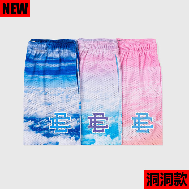 EE casual shorts men's fitness muscle training running pants mesh sports European and American fashion brand manufacturers direct supply