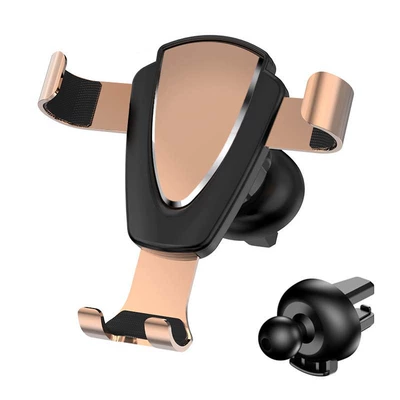 Holder, Air Vent Metal | Car phone holder - yc03-metal-gravity-bracket-gold