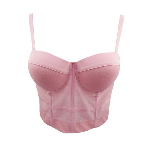 Korean version of the best-selling thin sexy tight-fitting personalized hollow halter neck bra vest for women with navel-baring short tube top to wrap the chest