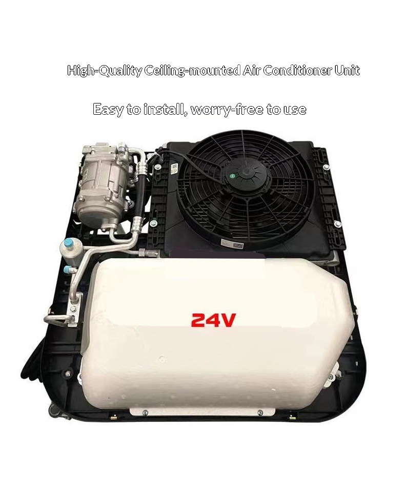 Cross-Border Supply of Integrated Parking Air Conditioners 12V24V Top-Mounted Inverter with High Cooling Capacity for Cooling and Heating in Light Trucks and Rvs