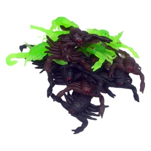 Environmental protection soft glue color small goldfish Mini small crab lobster various water floating model marine life