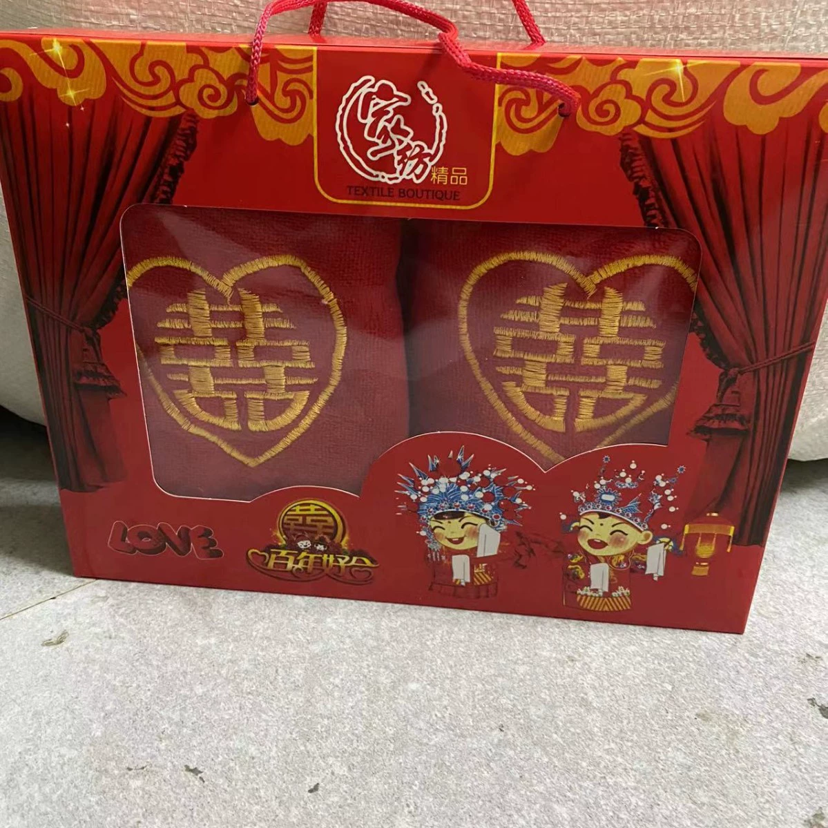 Новый свадебный большой красный полотенце утюжка Hua Xi Zi Fiber Gift Return to absorb water, толще пара grinding velvet чем производители