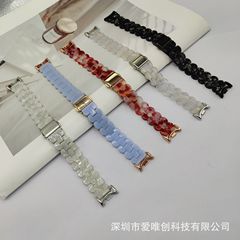 适用小米10手环表带8/9pro/NFC版通用腕带小椭圆时尚树脂表带女生