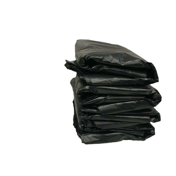 Big black plastic disposable garbage bag