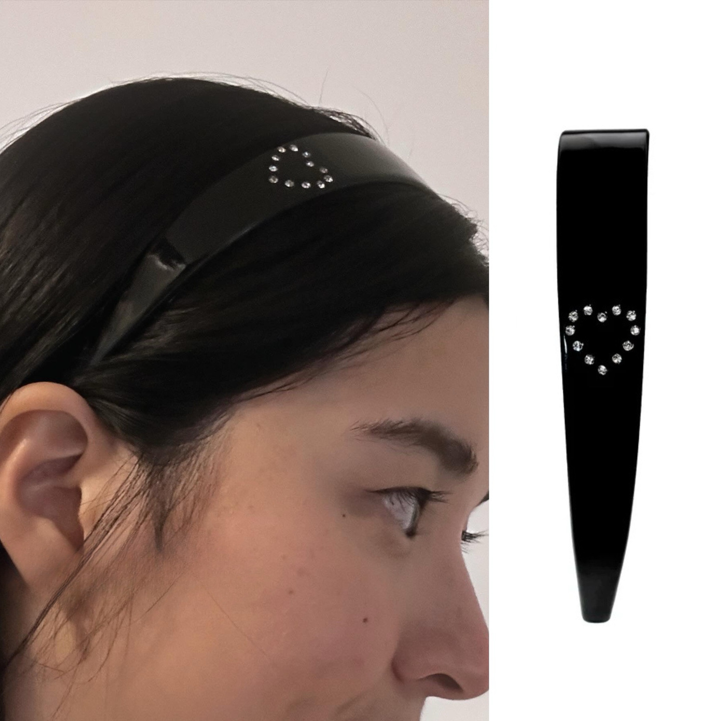 120g Weight Hair Band Hair Accessories Type Rhinestones Inlay Material 1 Piece Quantity Daily Occasion Acetic acid sheets Material Star, Heart Shape, Leopard Pattern Unisex Gender Inlay Design Retro Style Retro Unisex Star Heart Shape Leopard Acetic Acid Sheets Inlay Rhinestones Hair Band 7