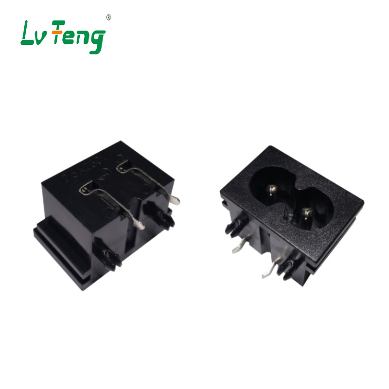 批发AC电源插座15*22插座梅花八字座AC插座AC-003