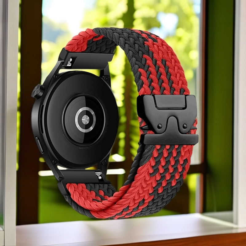 Suitable for Huami amazfit GTR4 woven strap GTS4 Mini/bip3 elastic belt parachute buckle