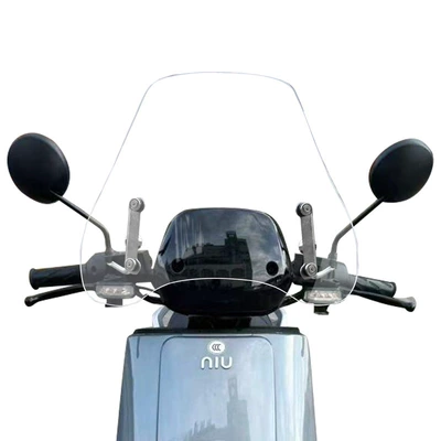 Motorcycle front windshield — plate