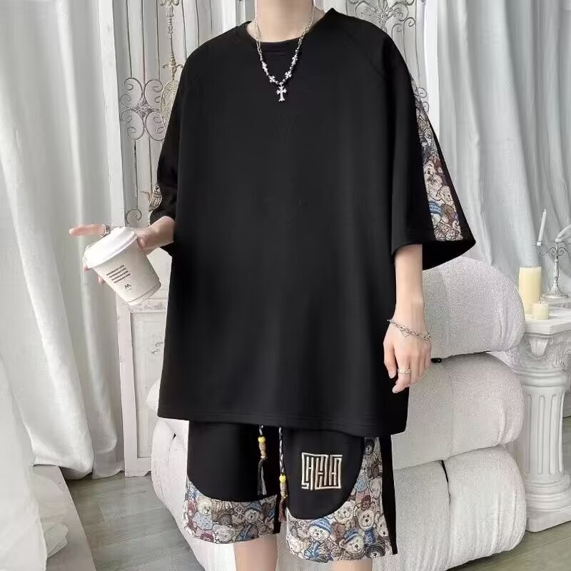 Summer retro breathable fashionable set for leisure Chinese style…