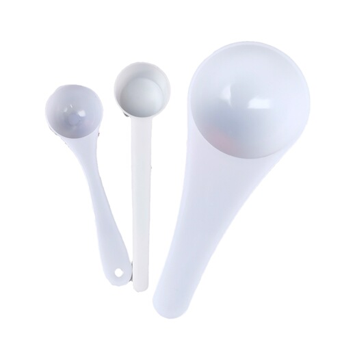 Factory measuring spoons 0.25/0.5g/2g 15g 20g 25g 30g / gram milk powder spoon three seven powder herbal spoon plastic spoon