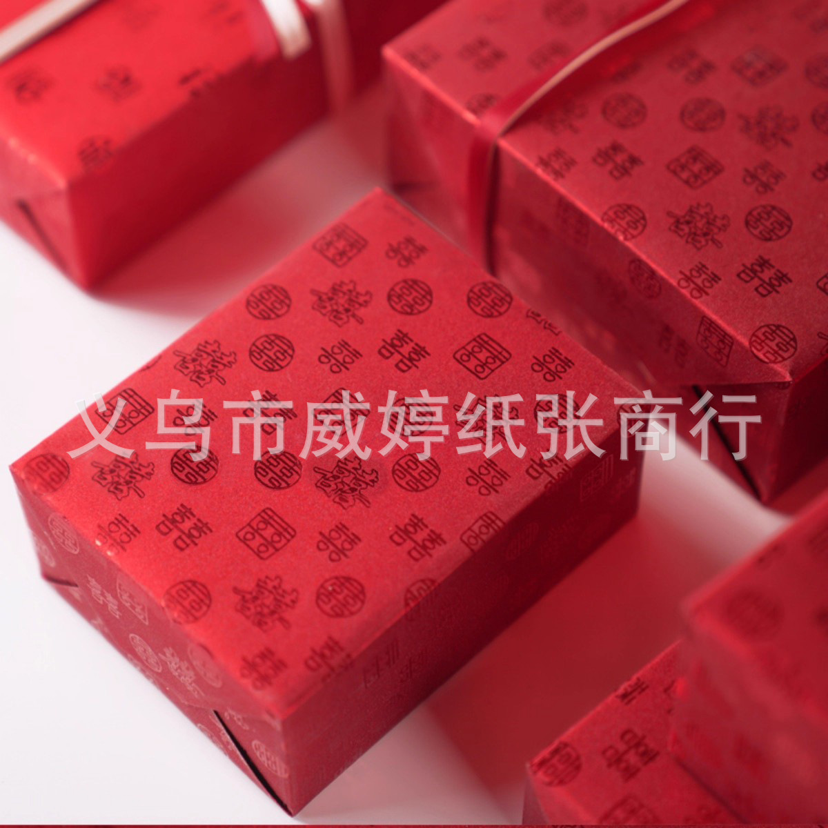 Ventas calientes de papel de embalaje de cebollas de oro, papel de boda de carácter rojo Fu, nuevo papel de cebollas de oro, envío gratuito.