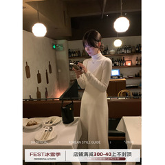 DH OFFICIAL 大花【温柔恋人gentle】叠穿连衣裙气质羊毛