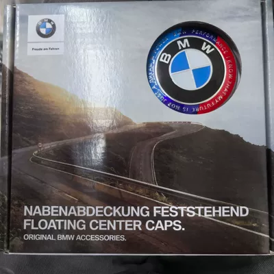 For BMW suspension wheel hub cover 50th anniversary edition joint limited edition center wheel hub cover logo modification (Hub cover) - co-branded-ef-chassis-68mm-4-pieces-with-packaging-box