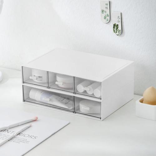 Multi-compartment Desktop Organizer Box, Jewelry Tape, Miscellaneous Stationery Organizer, Student Dorm Drawer Storage Box, Stackable
