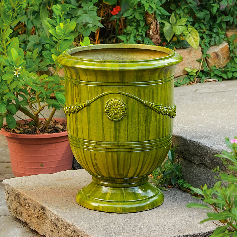 Large Diameter Flower Pot for Planting Trees Extra Large Outdoor Garden Courtyard Villa Fortune Trees Large Green Planting Oversized Flower Vat