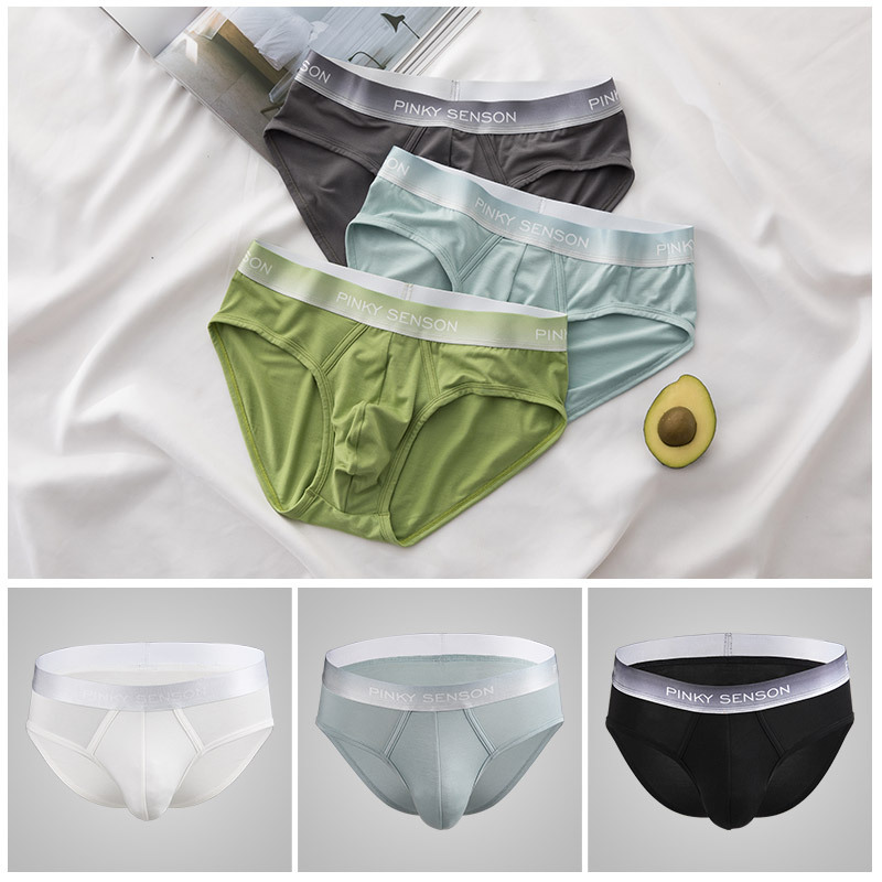 A generation of men's underwear Lanjing modal solid color waist plus size breathable men's underpants trembles