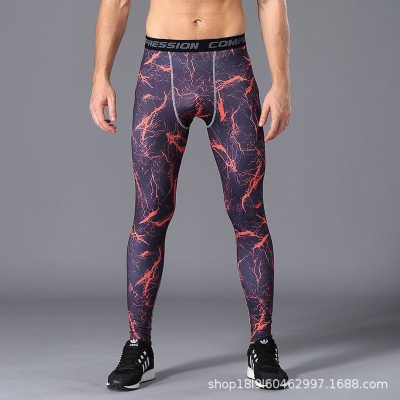 Camouflage elastic trousers
