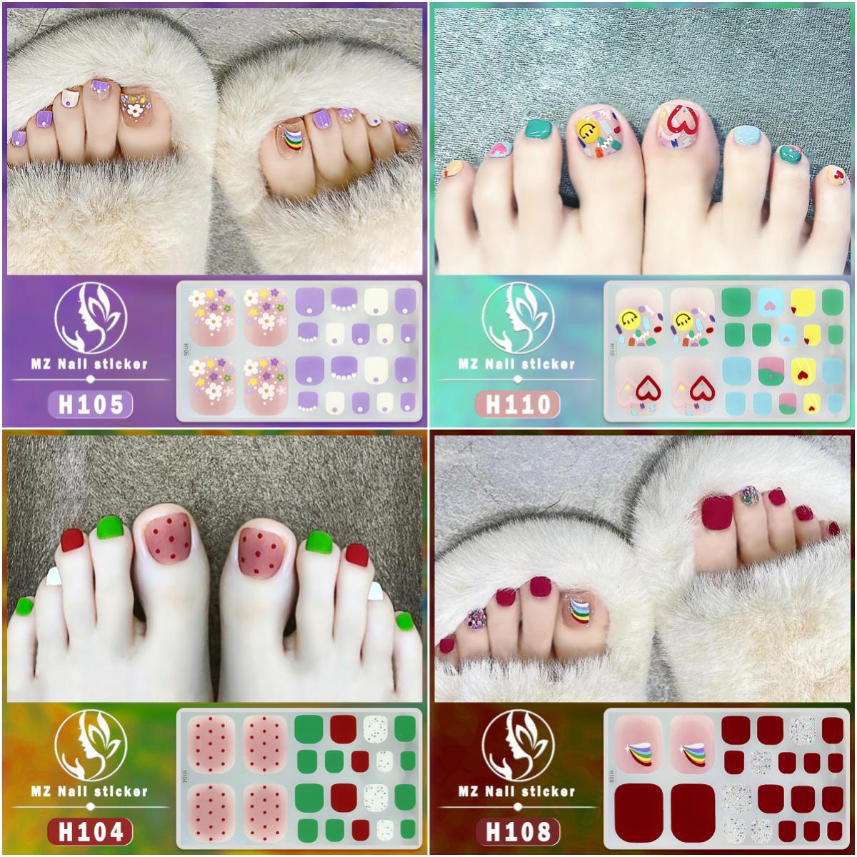 H new style toenail film, manicure and f...